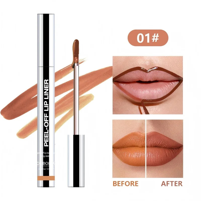 Peel-Off Lip Liner – Waterproof, Long-Lasting Matte Tint & Contour Liner for All-Day Color
