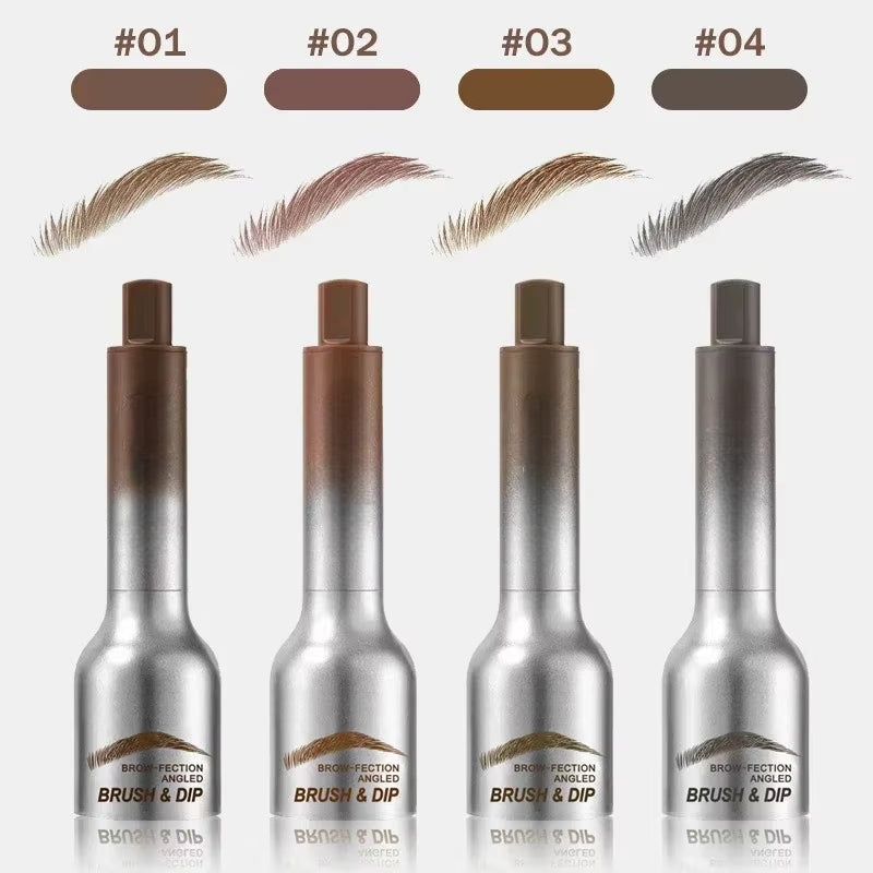 3D Dye Eyebrow Pencil – Waterproof, Smudge-Proof Brow Enhancer with Large Brush for Natural, Long-Lasting Black and Brown Brows
